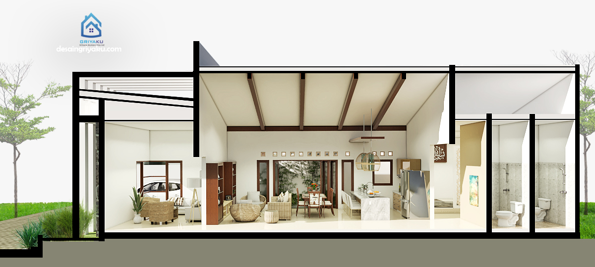 98+ Gambar Potongan Rumah Minimalis Lantai 2 HD Terbaru