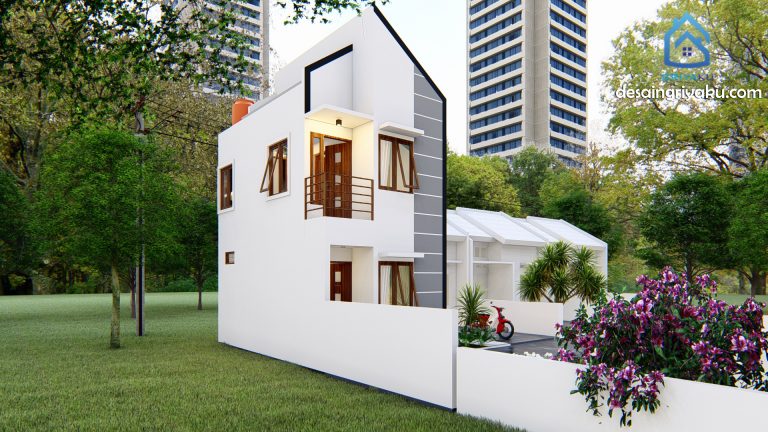 tampak rumah mungil 4x6 2 lantai 768x432 - Artikel Arsitektur