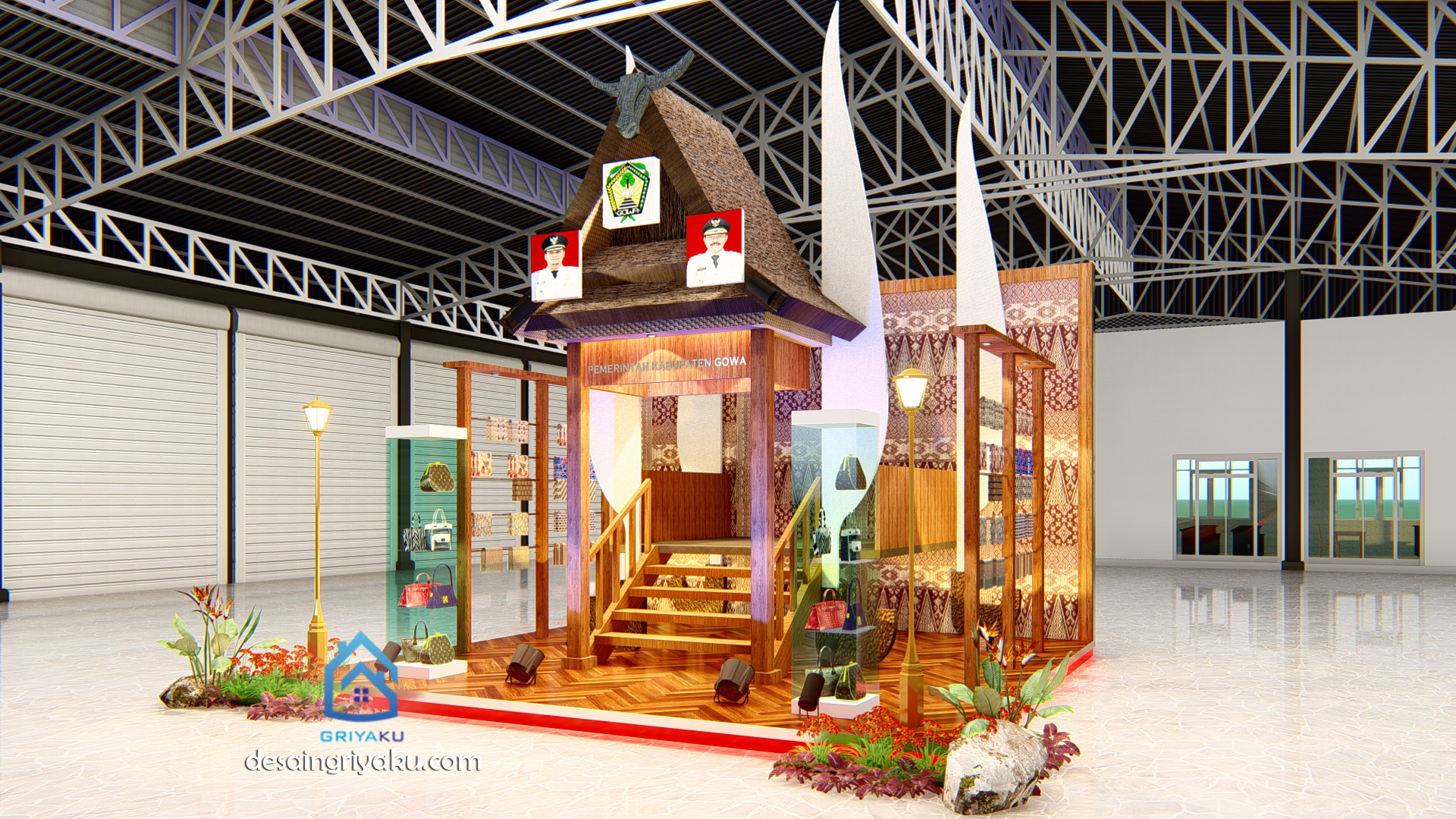 booth kerajinan kabupaten gowa panggung 5 - Desain Booth
