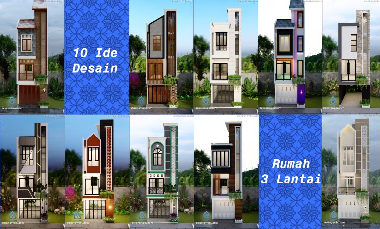 10 ide desain rumah 3 lantai 768x463 - Artikel Arsitektur