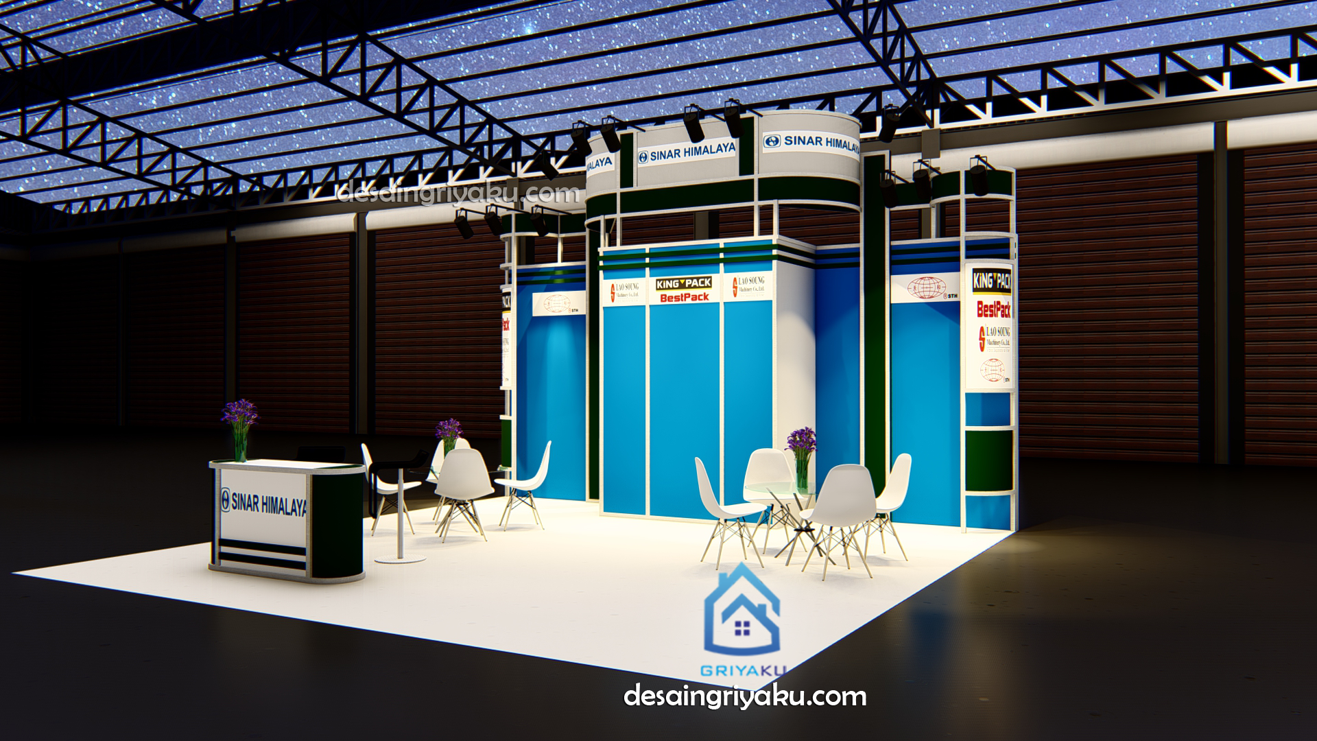 booth sinar himalaya 1 - Desain Booth