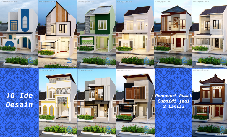 10 ide desain pengembangan rumah subsidi jadi 2 lantai 1 768x463 - Artikel Arsitektur