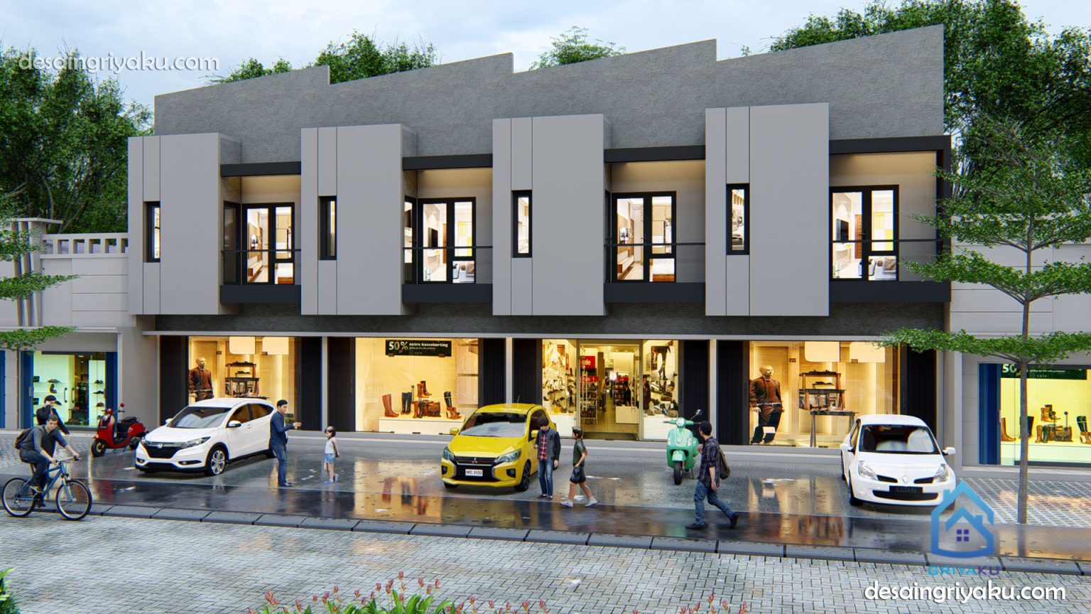 Ide Rooftop Ruko Jasa Desain Rumah | Ide Desain Ruko