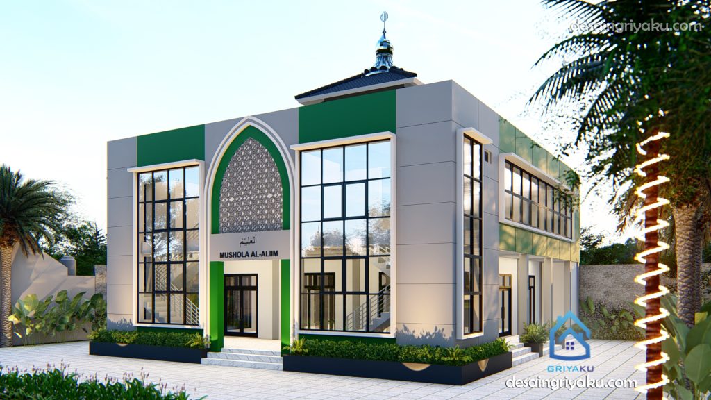 mushola al alim v2 1024x576 - 10 desain masjid 2 lantai