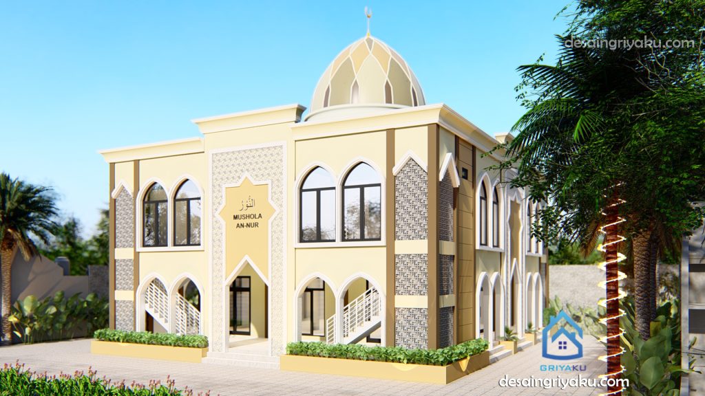 mushola an nur v2 1024x576 - 10 desain masjid 2 lantai