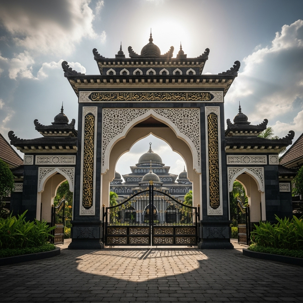 gerbang masjid candi - ide desain gerbang masjid