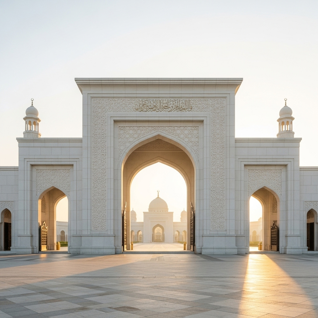 gerbang masjid mewah 2 - ide desain gerbang masjid