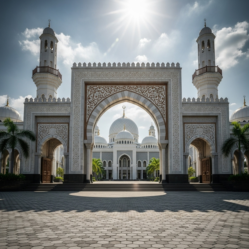 gerbang masjid mewah - ide desain gerbang masjid