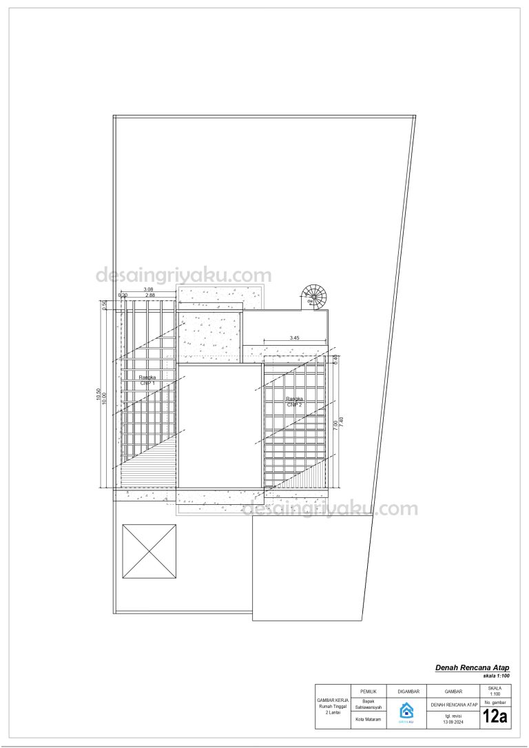 contoh paket 4 12 a rencana atap 768x1086 - Contoh Produk Dokumen Paket 4 Lengkap