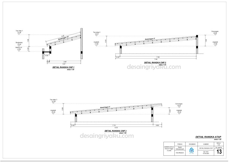 contoh paket 4 13 rangka atap 768x543 - Contoh Produk Dokumen Paket 4 Lengkap