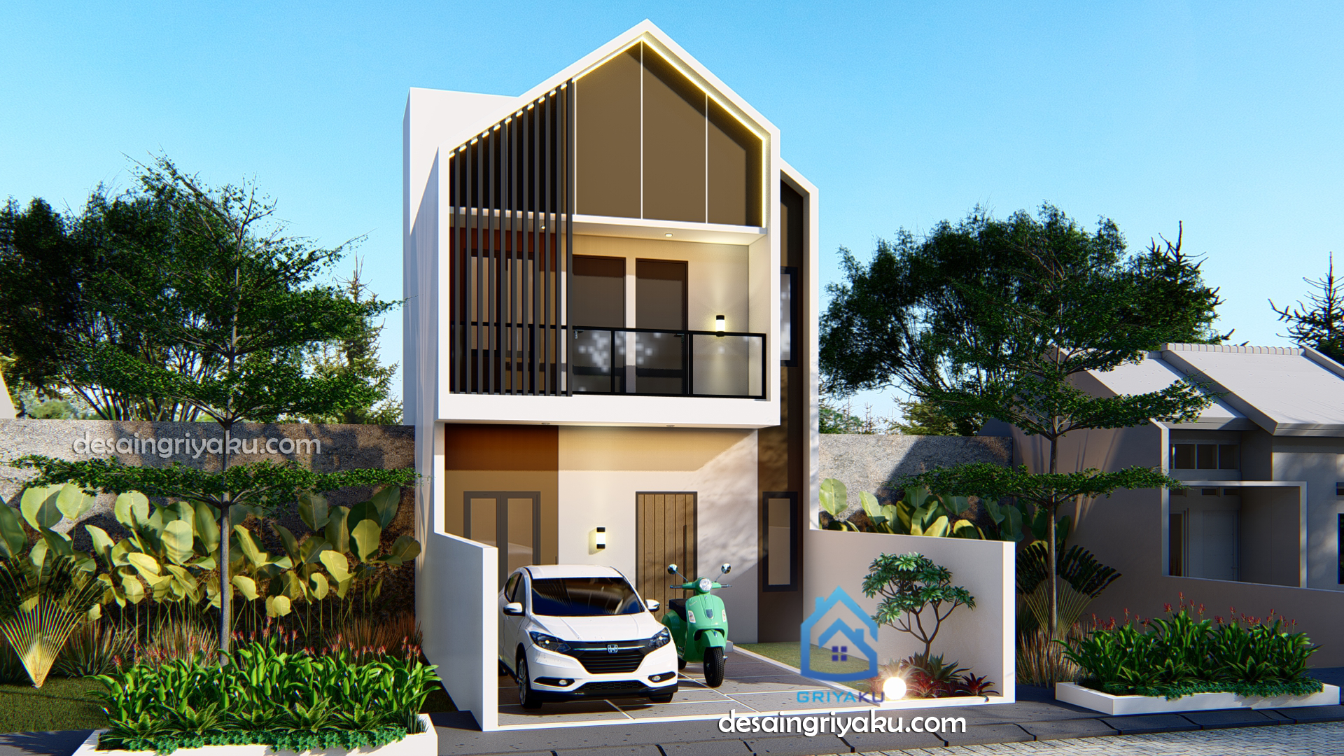 rumah utara selatan 05 - Rumah Lebar 6 meter