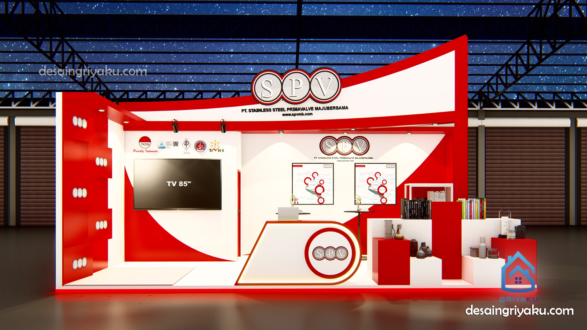 booth spv a - Desain Booth