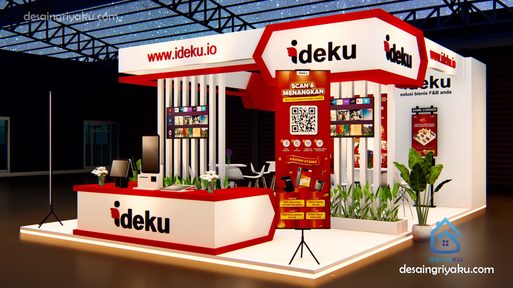 desain booth ideku v4 1024x576 - Ide Booth Warna Merah