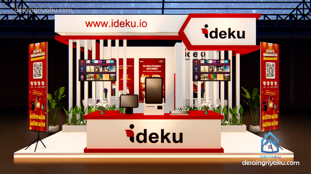 desain booth ideku v5 1024x576 - Ide Booth Warna Merah