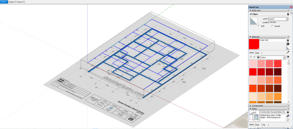 ss as grid sloof v3 1024x452 - Cara Menghitung Volume Pekerjaan Sloof
