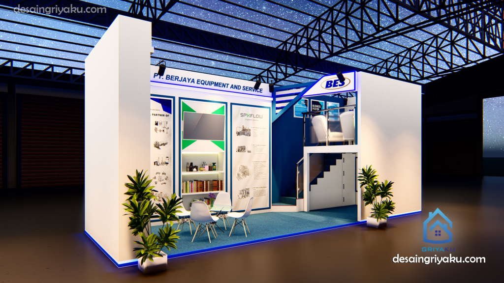 booth biru BES 2 1024x576 - Ide Booth Warna Biru