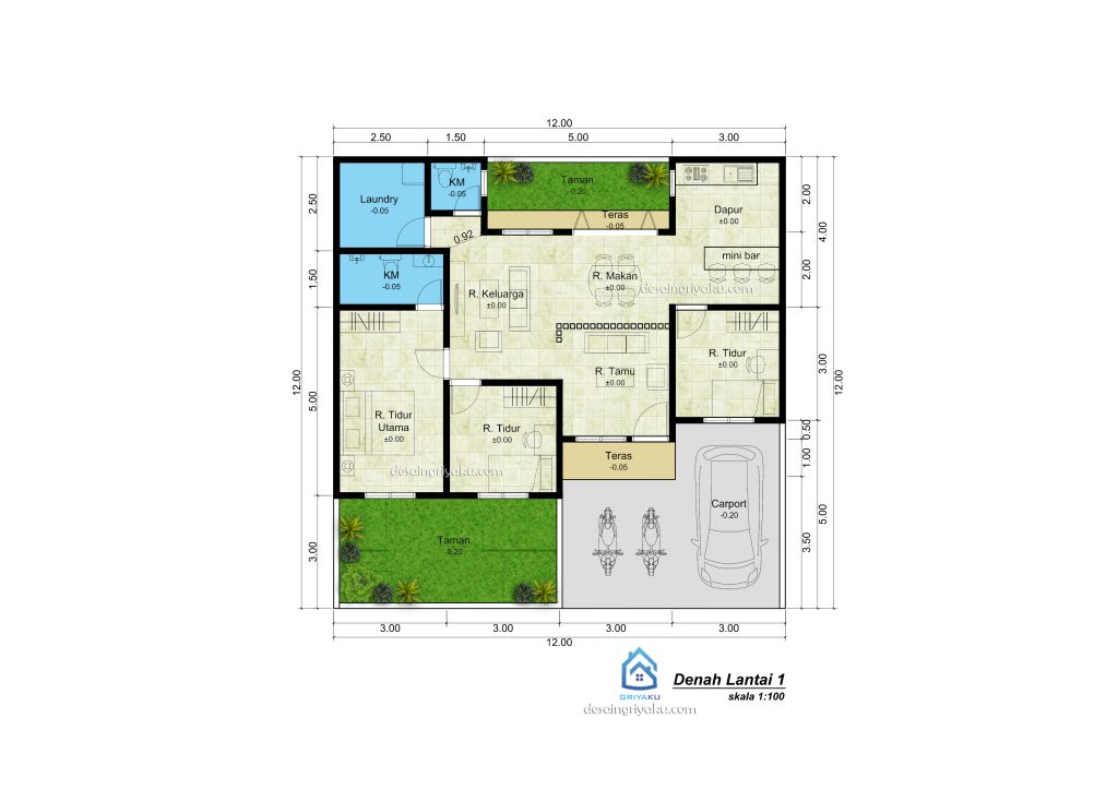 denah artikel subsidi 36 renovasi 1024x724 - Renovasi Rumah Menyamping